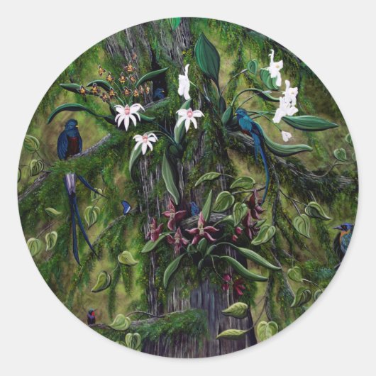 ティカルのジャングル ラウンドシール (正面)