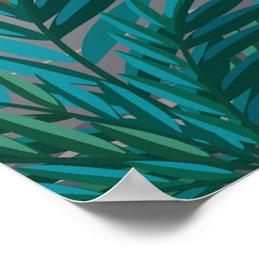 ティカルのポスター、グアテマラ旅行アート、マヤ遺跡、 ポスター (角)