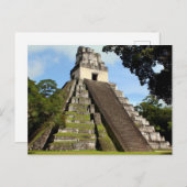 ティカルグアテマラマヤテンプル ポストカード (正面/裏面)