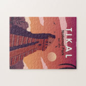 ティカルナショナルパークグアテマラヴィンテージ ジグソーパズル (横)