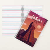 ティカルナショナルパークグアテマラヴィンテージ ノートブック (内側)