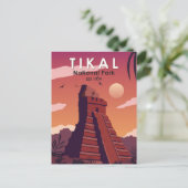 ティカルナショナルパークグアテマラヴィンテージ ポストカード (スタンド正面)
