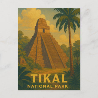 ティカル国立公園グアテマラ旅行 ポストカード