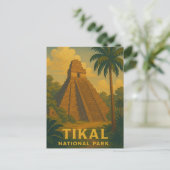 ティカル国立公園グアテマラ旅行 ポストカード (スタンド正面)