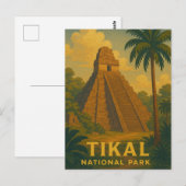 ティカル国立公園グアテマラ旅行 ポストカード (正面/裏面)