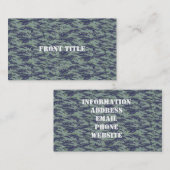 ティガーストライプオリーブグリーンカモフラージュ 名刺 (正面/裏面)