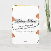 ティガーリリー・ビデカスタマイズー・アニー大事な行事 カード (裏面)