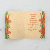 ティガーリリー・ビデカスタマイズー・アニー大事な行事 カード (内部)