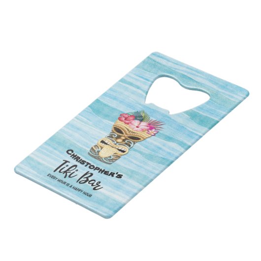 ティキおもしろいグロムメンズバチュラーパーティ結婚ズ クレジットカード栓抜き (正面アングル)