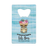 ティキおもしろいグロムメンズバチュラーパーティ結婚ズ クレジットカード栓抜き (裏面)