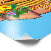 ティキでゴタゴタを食べる フォトプリント (角)