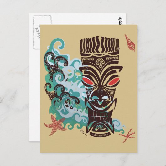 ティキの波 ポストカード (正面/裏面)