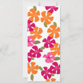 ティキの花 招待状 (裏面)