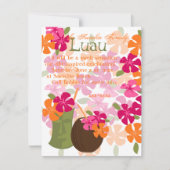 ティキの花 招待状 (正面)