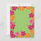 ティキの花 招待状 (裏面)