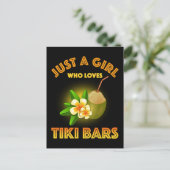 ティキを愛する女の子バー ポストカード (スタンド正面)
