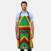 ティキアステカマスク エプロン (着用した状態)