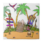 ティキアルコール島 タイル (正面)