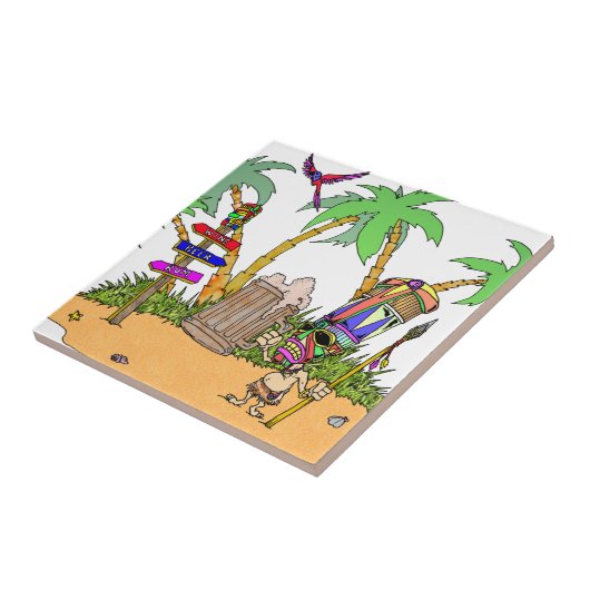 ティキアルコール島 タイル (側面)