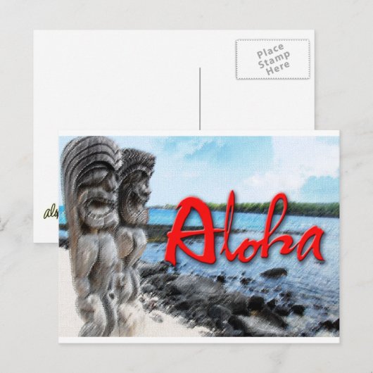 ティキアロハ ポストカード (正面/裏面)