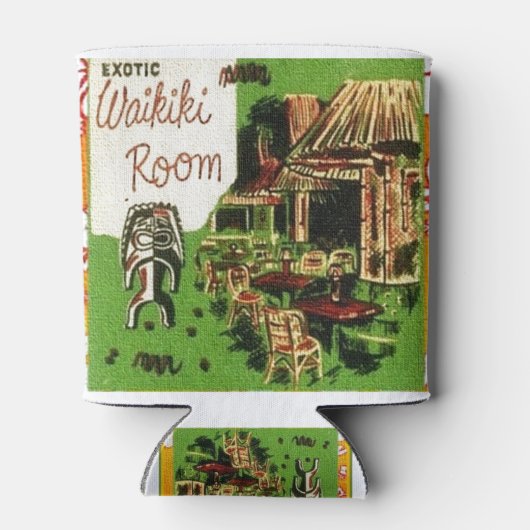 ティキアートエキゾチックワイキキキルーム 缶クーラー (裏面)
