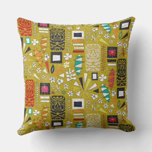 ティキイエロー クッション (裏面)