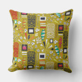 ティキイエロー クッション (正面)