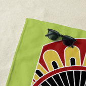 ティキカッコいいトーテム名前をカスタムする&カラービーチタオル3 ビーチタオル (インサイチュ)