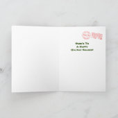 ティキカップル熱帯ビーチクリスマスカード シーズンカード (内部)