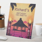 ティキカラフルハワイアン誕生会 台座サイン (インサイチュ)