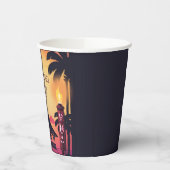 ティキカラフルハワイアン誕生会 紙コップ (左)