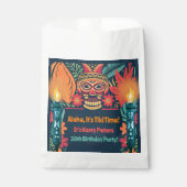 ティキカラフルルアウ(ハワイ式宴会)スカルバックヤードバースデーパーティー フェイバーバッグ (正面)