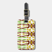 ティキジャングルキッチー初期のおもしろいエピックパターン ラゲッジタグ (正面縦)