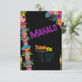 ティキタイムバースデーパーティー サンキューカード (スタンド正面)