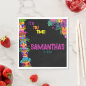 ティキタイムバースデーパーティー スタンダードランチョンナプキン (インサイチュ)