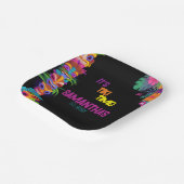 ティキタイムバースデーパーティー ペーパープレート (傾斜あり)