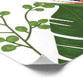 ティキタイムルアウ（ハワイ式宴会）サマービーチ結婚式ウェルカム ポスター (角)