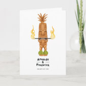 ティキタイムルアウ(ハワイ式宴会)サマービーチ結婚式 プログラム (正面)