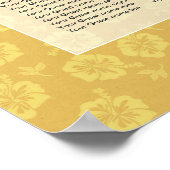 ティキタイムルアウ（ハワイ式宴会）サマービーチ結婚式 ポスター (角)