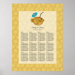 ティキタイムルアウ(ハワイ式宴会)サマービーチ結婚式 ポスター