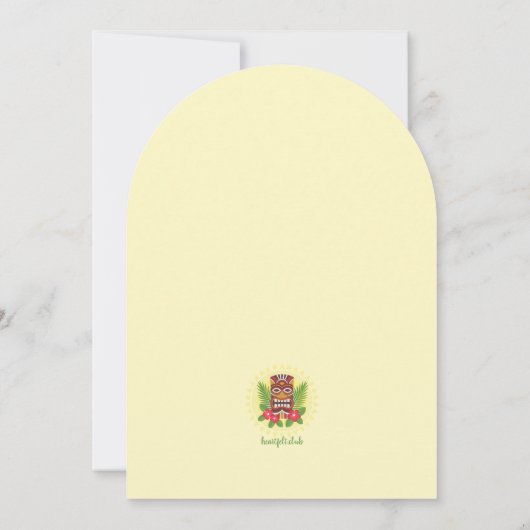 ティキタイム 招待状 (裏面)