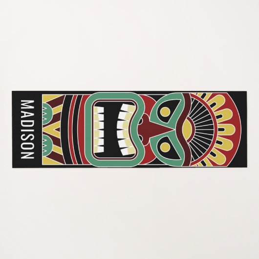 ティキトテクールーズ名前をカスタムするヨガマット ヨガマット (裏面(横))