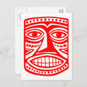 ティキトビー – 赤 ポストカード (正面/裏面)