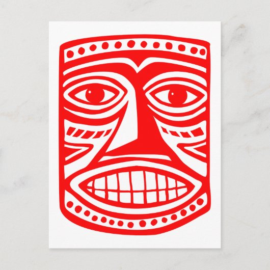 ティキトビー – 赤 ポストカード (正面)