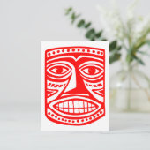 ティキトビー – 赤 ポストカード (スタンド正面)