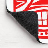 ティキトビー – 赤 マウスパッド (コーナー)