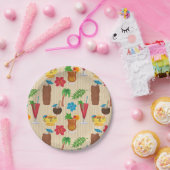 ティキトロピカルカクテル ペーパープレート (パーティー)