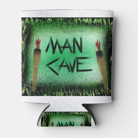 ティキトーチマンケーブグリーン 缶クーラー (正面)