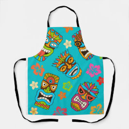 ティキトーテム顔 エプロン