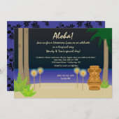 ティキナイトパーティの招待状 招待状 (正面/裏面)